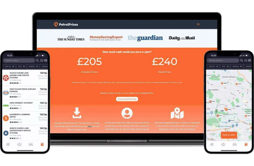 PetrolPrices — Fuel Comparison App — screenshot