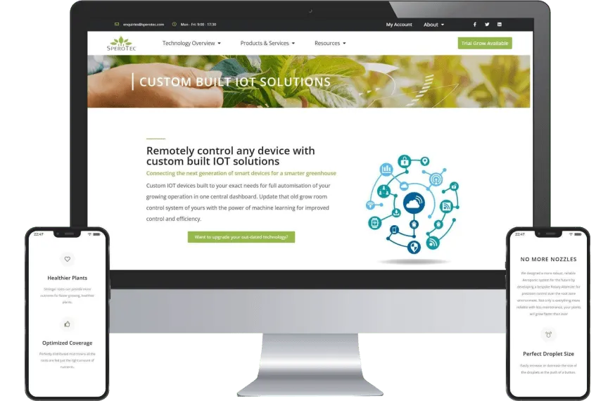 Sperotec — Smart Greenhouse IoT — screenshot