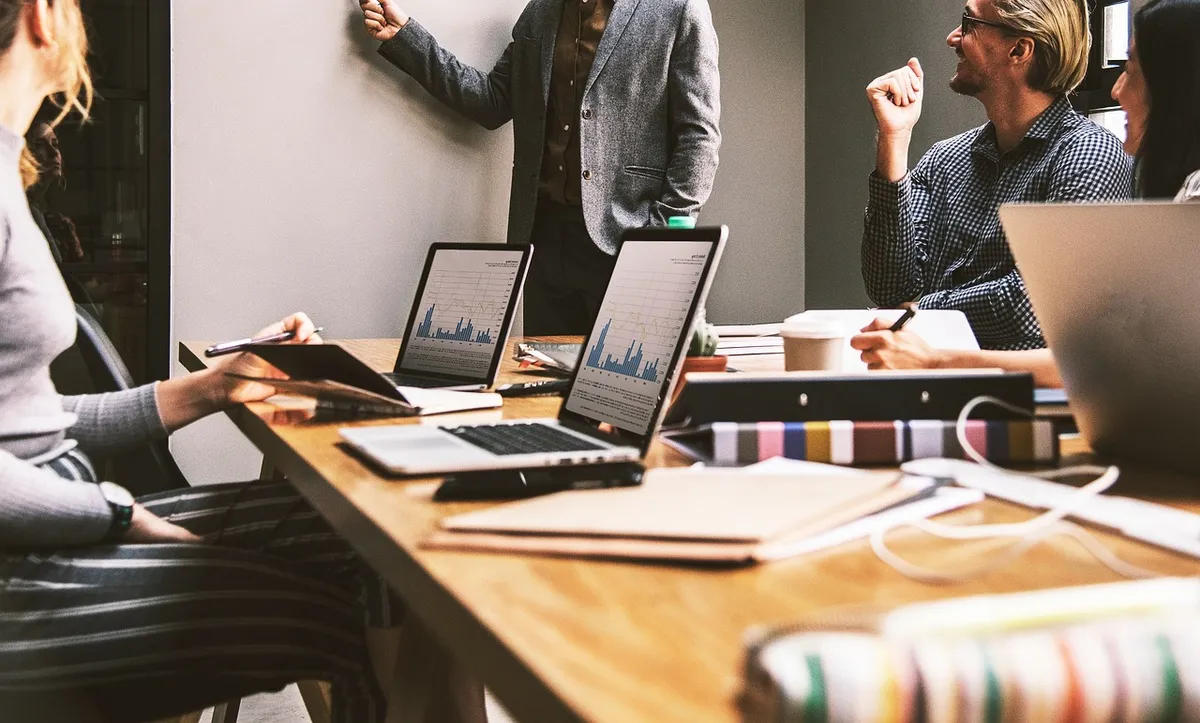 A team weighing up the front-end decision