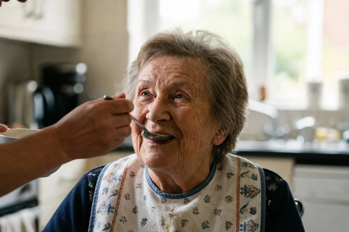Assistance at mealtime in a care setting