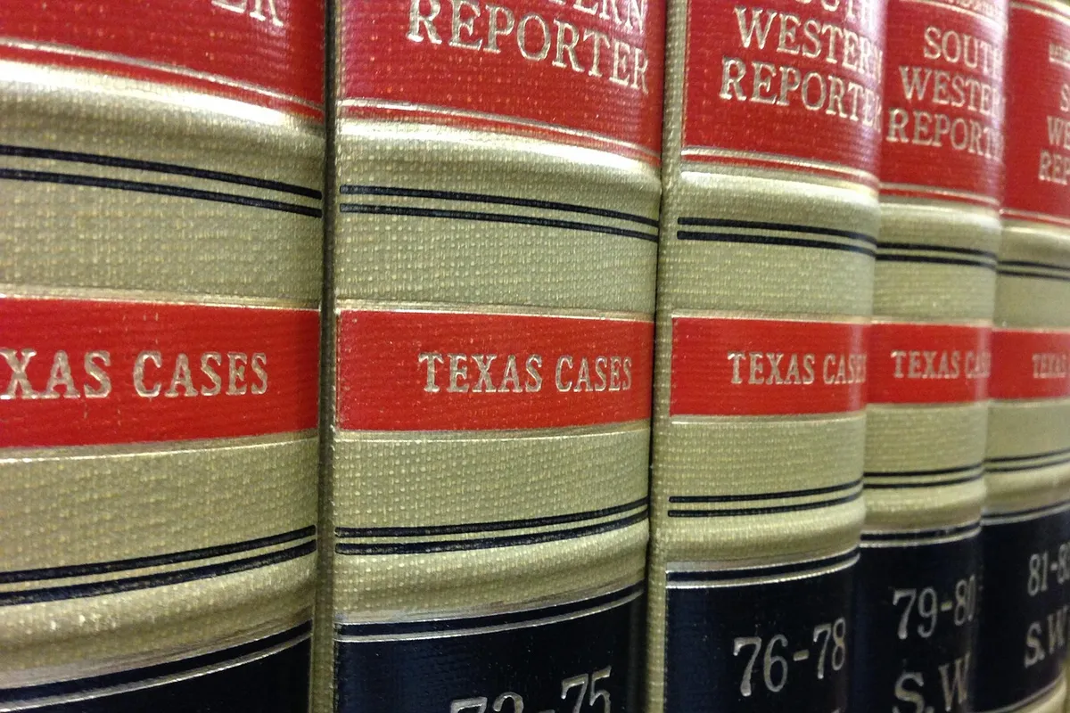 Shelves of bound law reports